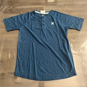 Hurley Blue Button Down Shirt Casual Style